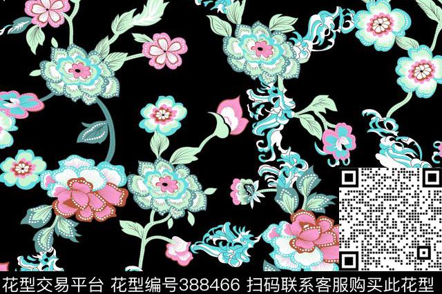 欧美清新传统印花华亿平台下载（图片编号: 388466） - 瓦栏（Walan）