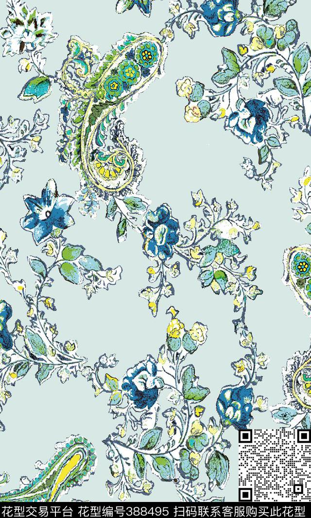 JPG26X43CM200DPI传统印花华亿平台下载（图片编号: 388495） - 瓦栏（Walan）