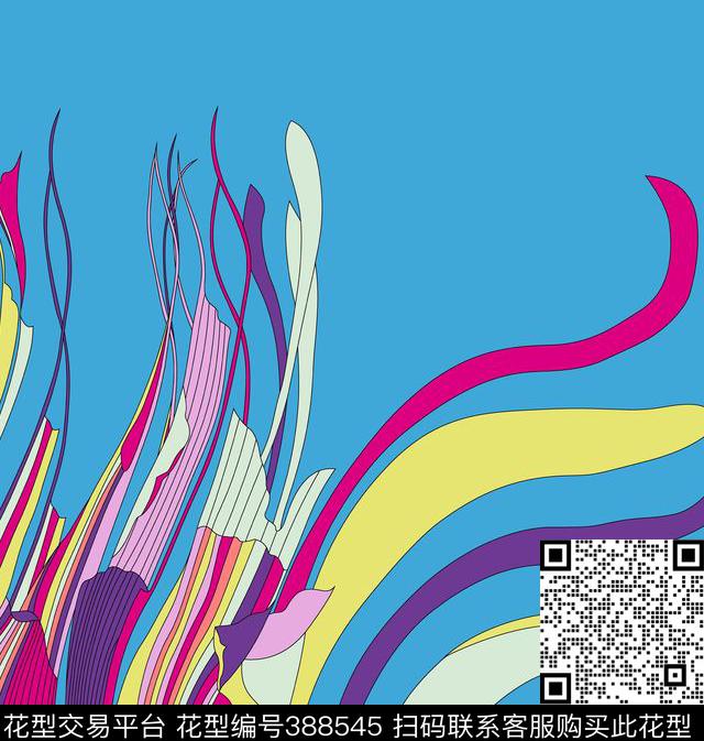 定位花海藻传统印花华亿平台下载（图片编号: 388545） - 瓦栏（Walan）