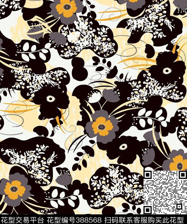 清新抽象传统印花华亿平台下载（图片编号: 388568） - 瓦栏（Walan）
