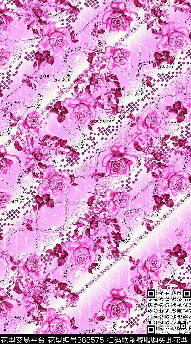 欧美清新传统印花华亿平台下载（图片编号: 388575） - 瓦栏（Walan）