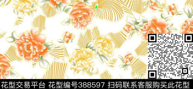 中国风传统印花华亿平台下载（图片编号: 388597） - 瓦栏（Walan）