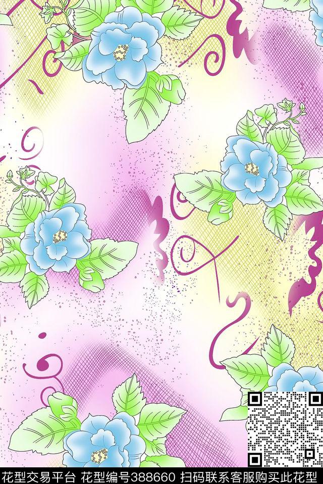 欧美清新传统印花华亿平台下载（图片编号: 388660） - 瓦栏（Walan）