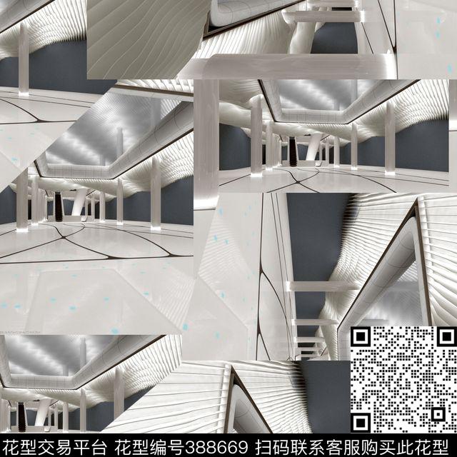 潮流创意复古数码印花华亿平台下载（图片编号: 388669） - 瓦栏（Walan）