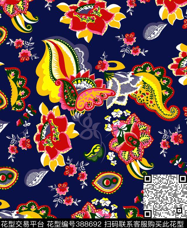 休闲传统印花华亿平台下载（图片编号: 388692） - 瓦栏（Walan）