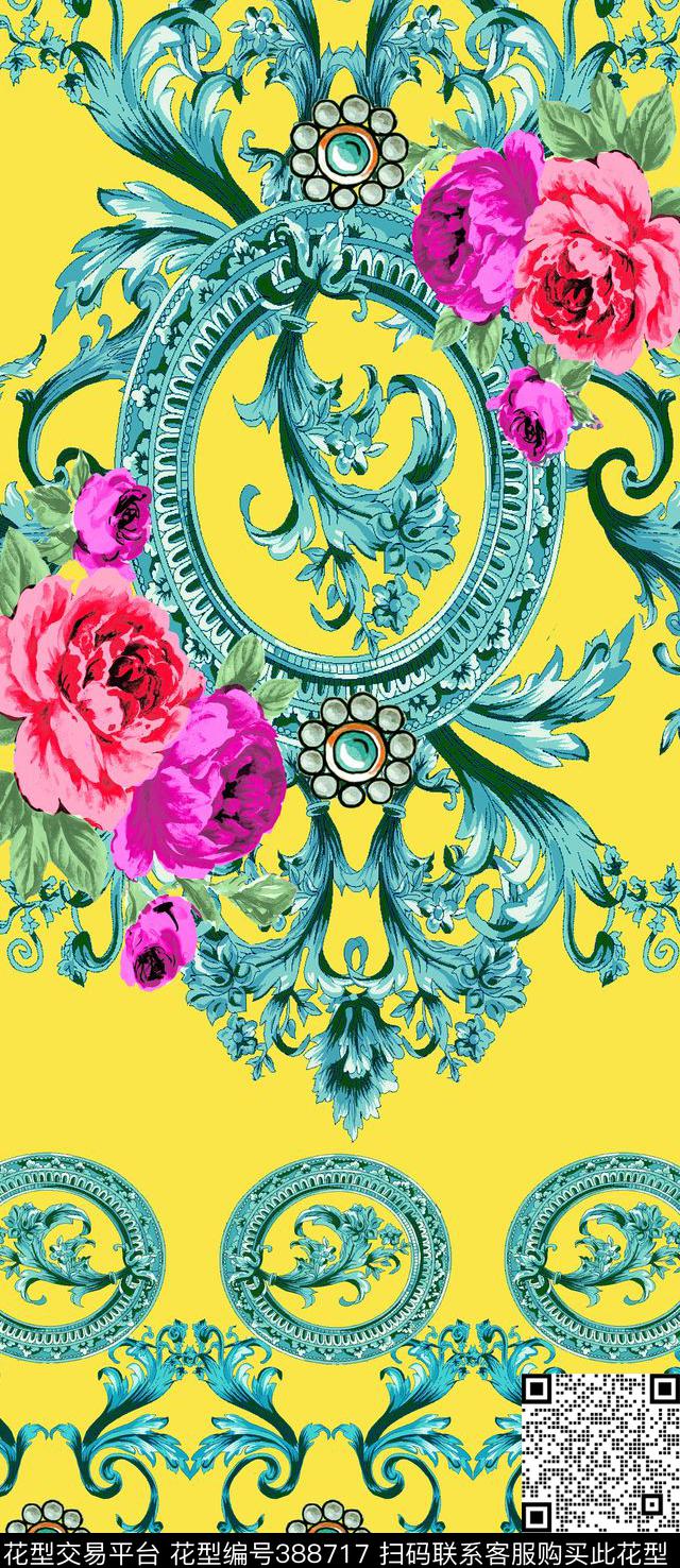 200dpi39x90cmjpg传统印花华亿平台下载（图片编号: 388717） - 瓦栏（Walan）