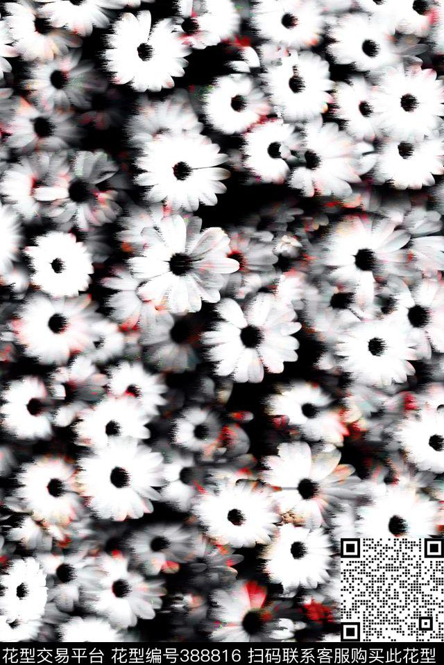 风中小碎花女装数码印花华亿平台下载（图片编号: 388816） - 瓦栏（Walan）