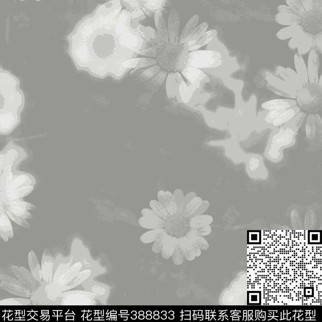 大花复古花卉流行传统印花华亿平台下载（图片编号: 388833） - 瓦栏（Walan）