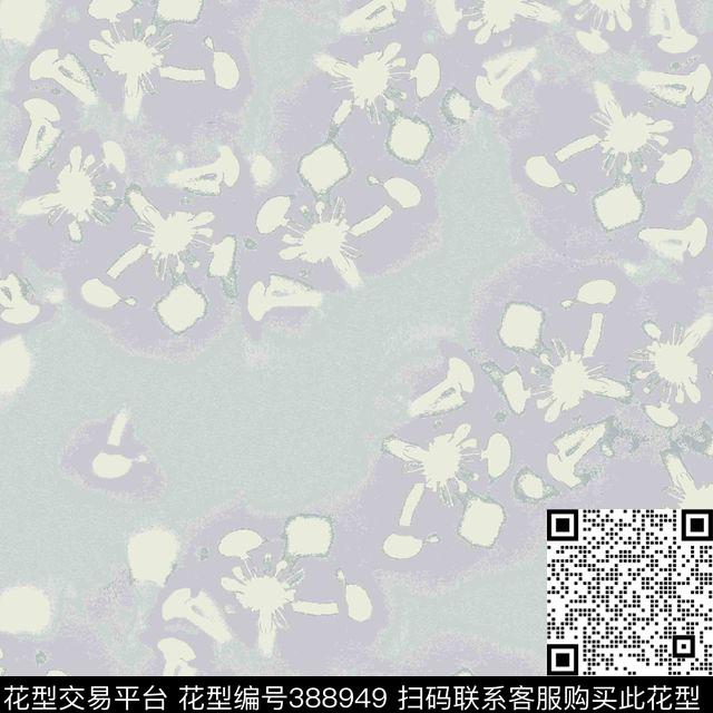 抽象花复古流行现代传统印花华亿平台下载（图片编号: 388949） - 瓦栏（Walan）