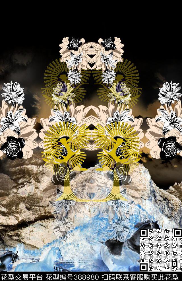 地表景观花卉地表景观篇数码印花华亿平台下载（图片编号: 388980） - 瓦栏（Walan）