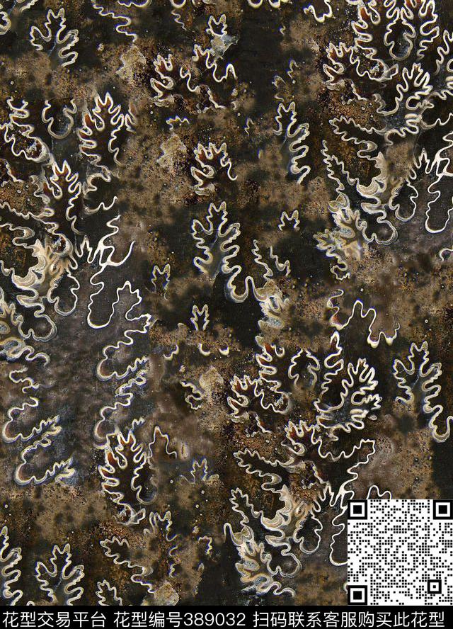 叶子树叶岩石传统印花华亿平台下载（图片编号: 389032） - 瓦栏（Walan）