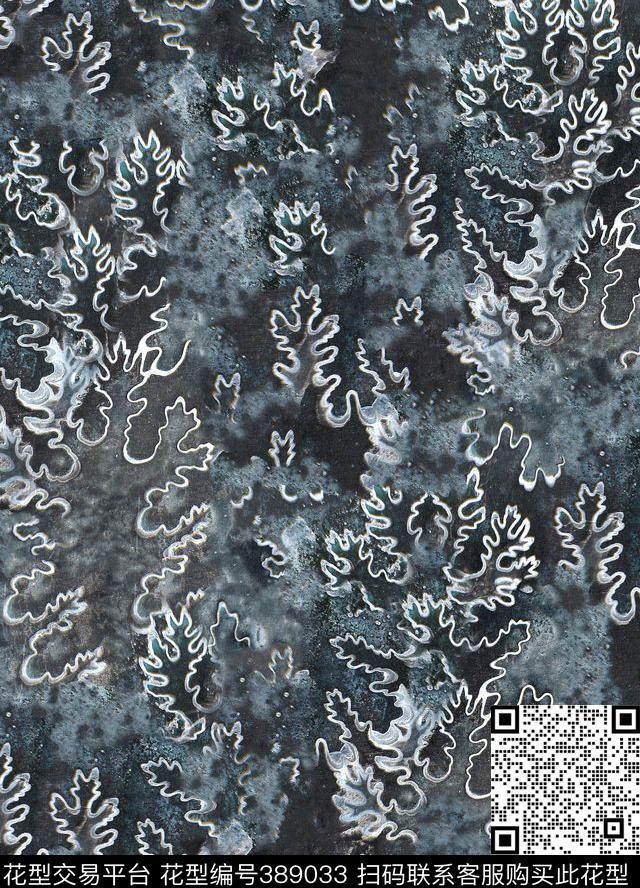 叶子树叶岩石传统印花华亿平台下载（图片编号: 389033） - 瓦栏（Walan）