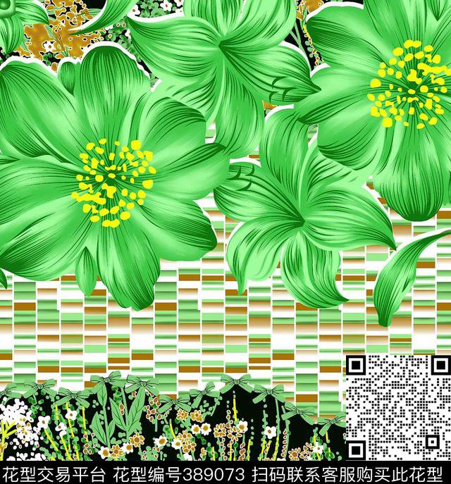 中国风百合花传统印花华亿平台下载（图片编号: 389073） - 瓦栏（Walan）