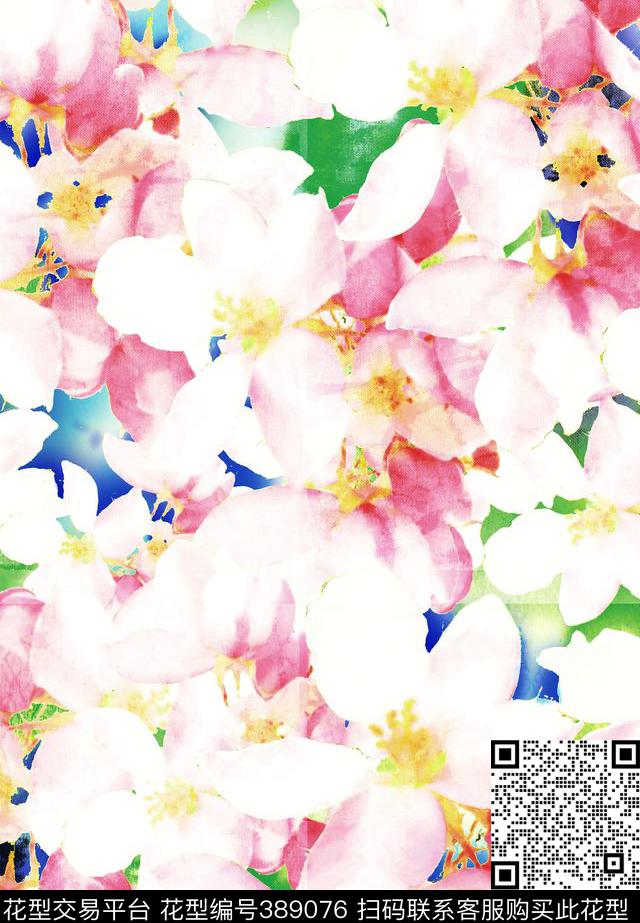 中国风芙蓉传统印花华亿平台下载（图片编号: 389076） - 瓦栏（Walan）