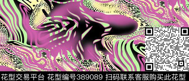 欧美幻彩带清新传统印花华亿平台下载（图片编号: 389089） - 瓦栏（Walan）