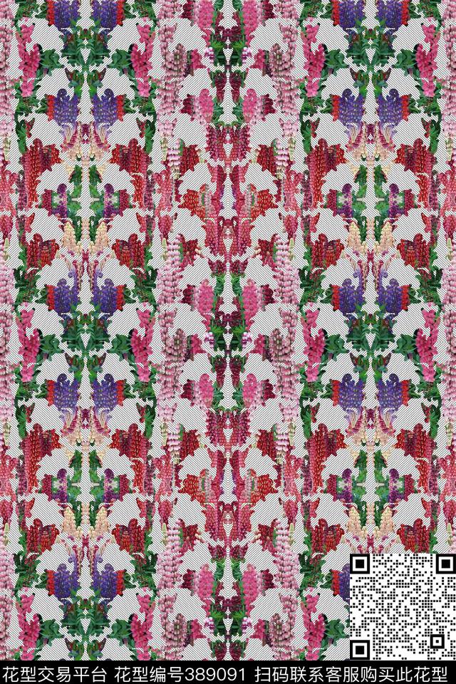 创意毛线花海风俗华亿平台数码印花华亿平台下载（图片编号: 389091） - 瓦栏（Walan）