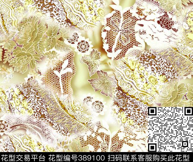 中国风清新抽象传统印花华亿平台下载（图片编号: 389100） - 瓦栏（Walan）