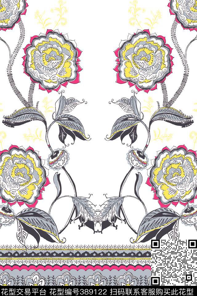 新华亿平台印花图案传统印花华亿平台下载（图片编号: 389122） - 瓦栏（Walan）