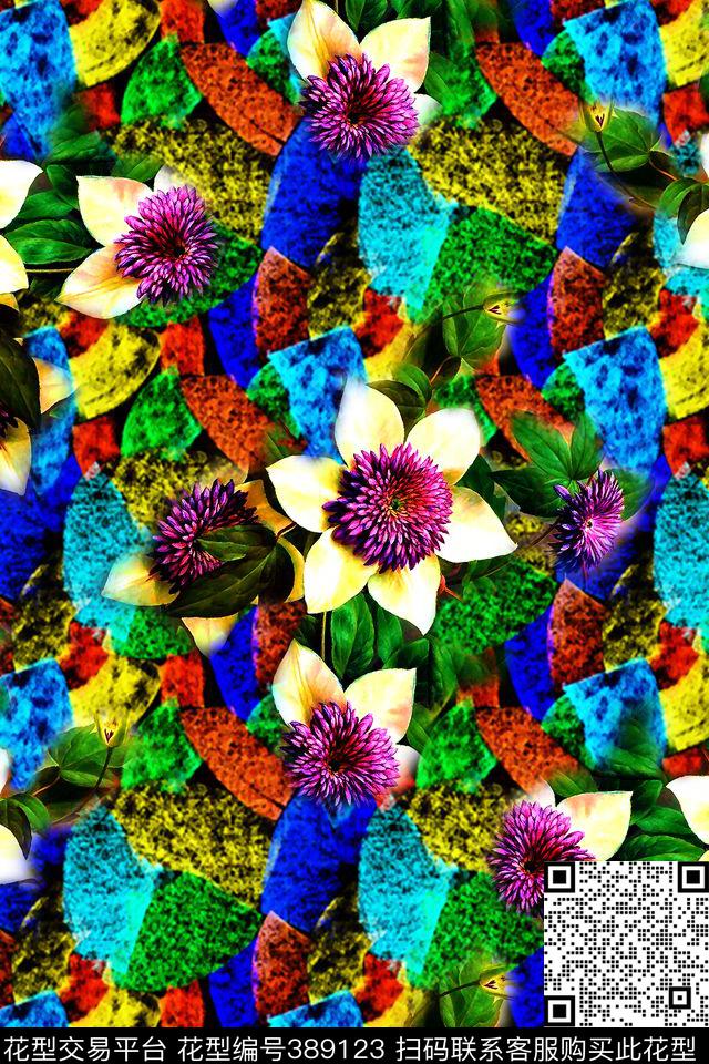 新华亿平台印花图案数码印花华亿平台下载（图片编号: 389123） - 瓦栏（Walan）