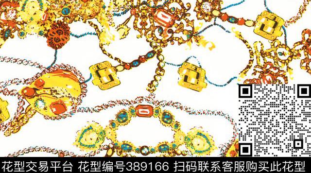 韩版匹布数码印花钻石传统印花华亿平台下载（图片编号: 389166） - 瓦栏（Walan）