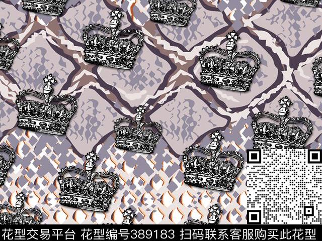 皇冠几何传统印花华亿平台下载（图片编号: 389183） - 瓦栏（Walan）