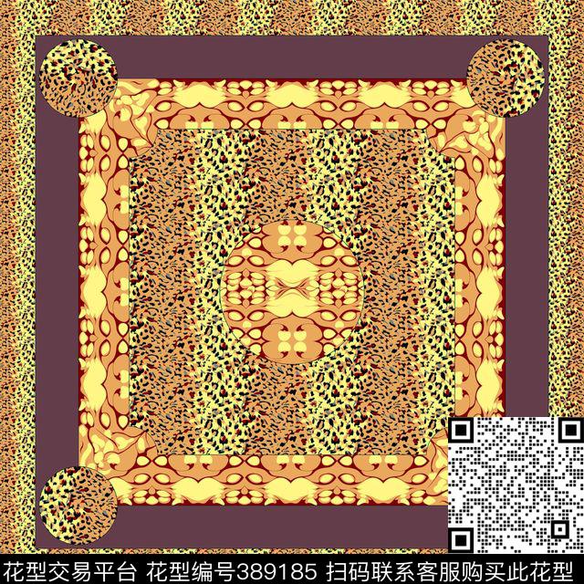 中国风方形民族图案传统印花华亿平台下载（图片编号: 389185） - 瓦栏（Walan）