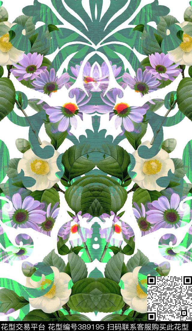 定位花卉数码印花华亿平台下载（图片编号: 389195） - 瓦栏（Walan）