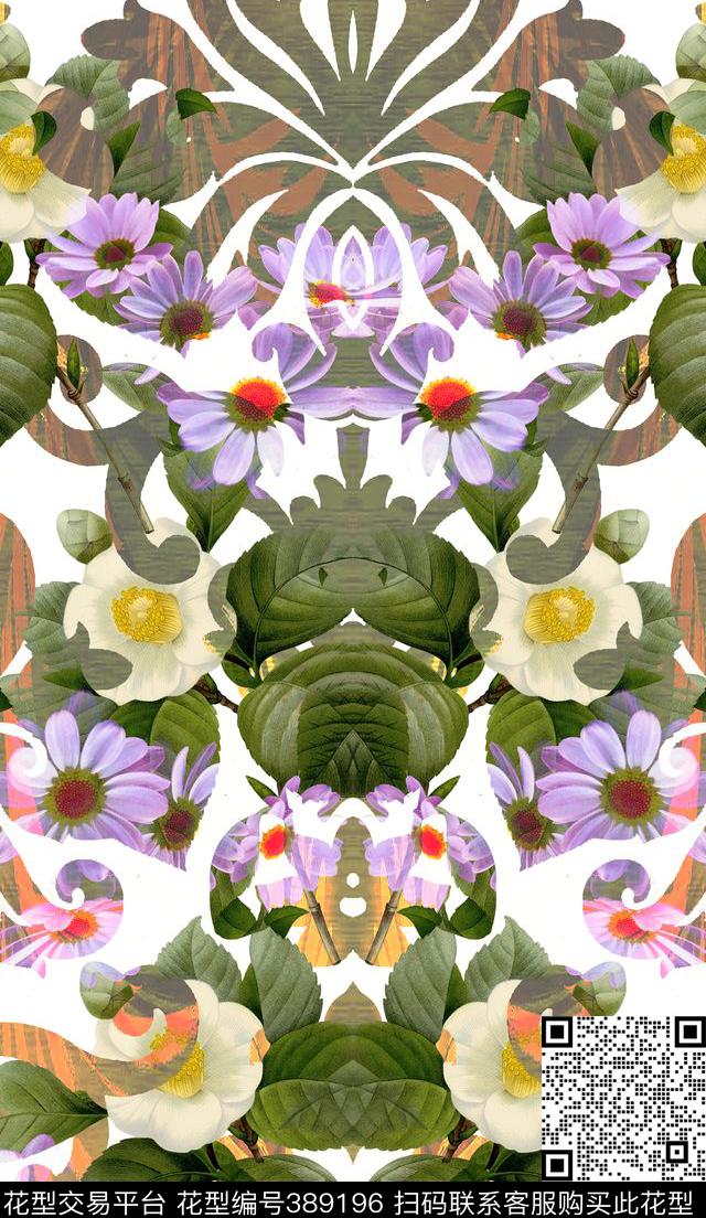 定位花卉数码印花华亿平台下载（图片编号: 389196） - 瓦栏（Walan）