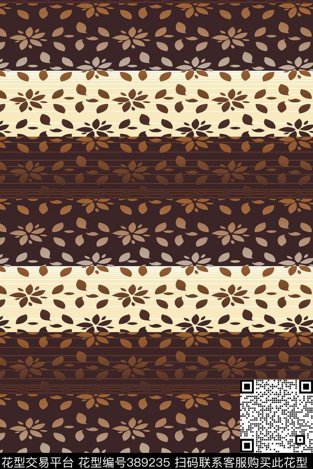 简欧小碎花为艺术泼墨（写意）传统印花华亿平台下载（图片编号: 389235） - 瓦栏（Walan）