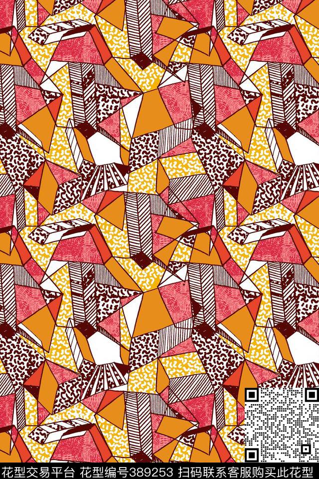 格子格子豹纹流行现代传统印花华亿平台下载（图片编号: 389253） - 瓦栏（Walan）