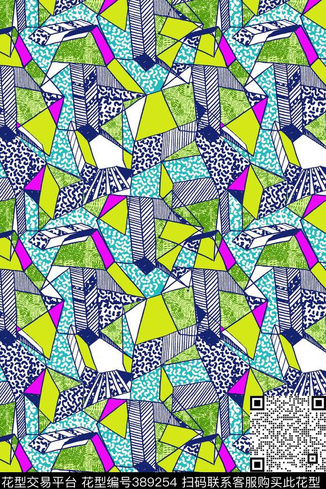 格子格子豹纹流行现代传统印花华亿平台下载（图片编号: 389254） - 瓦栏（Walan）