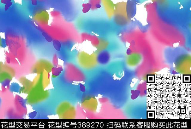 欧美幻彩云纹传统印花华亿平台下载（图片编号: 389270） - 瓦栏（Walan）