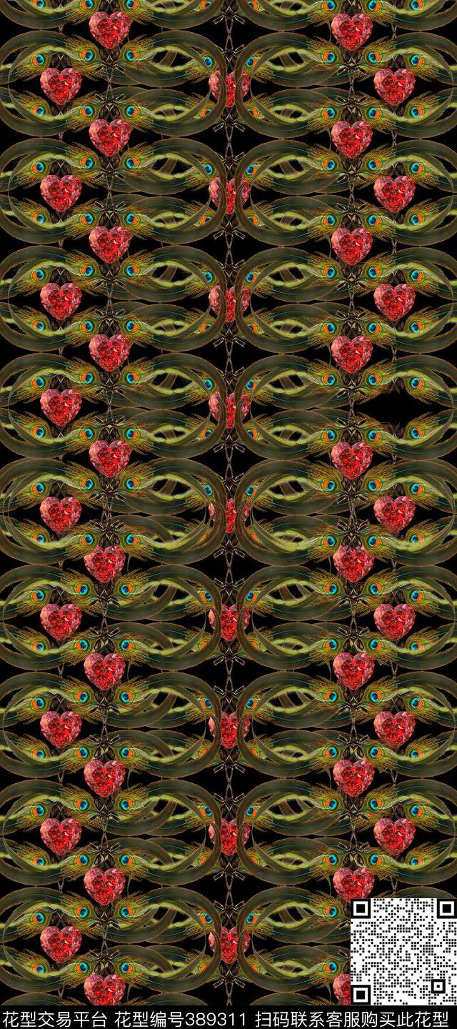 休闲几何图形数码印花华亿平台下载（图片编号: 389311） - 瓦栏（Walan）