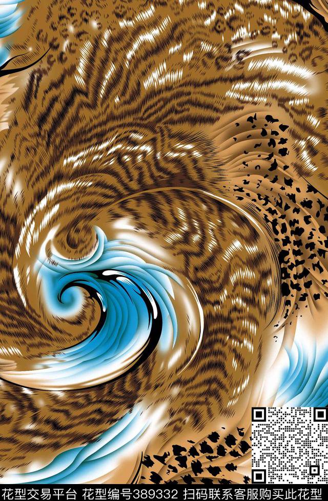 欧美豹纹传统印花华亿平台下载（图片编号: 389332） - 瓦栏（Walan）