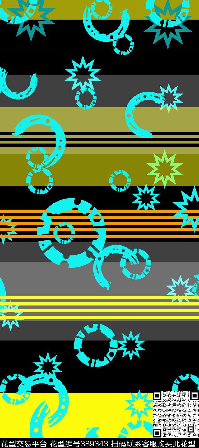 几何图形休闲传统印花华亿平台下载（图片编号: 389343） - 瓦栏（Walan）