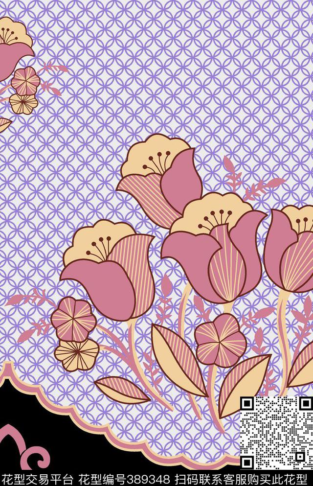 中国风抽象传统印花华亿平台下载（图片编号: 389348） - 瓦栏（Walan）