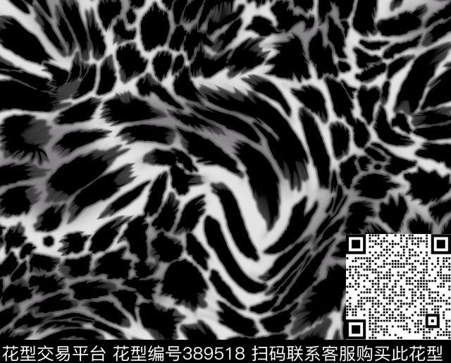 豹纹时尚皮毛面料传统印花华亿平台下载（图片编号: 389518） - 瓦栏（Walan）
