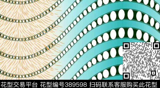 清新圆形加S形曲线传统印花华亿平台下载（图片编号: 389598） - 瓦栏（Walan）