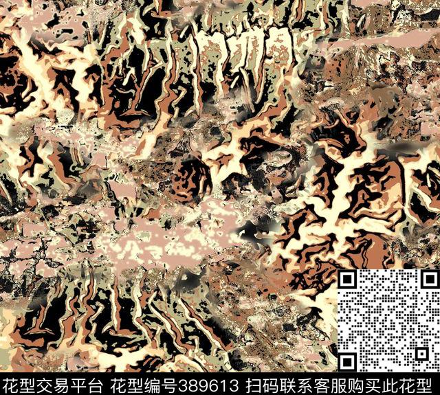 中国风虎纹传统印花华亿平台下载（图片编号: 389613） - 瓦栏（Walan）