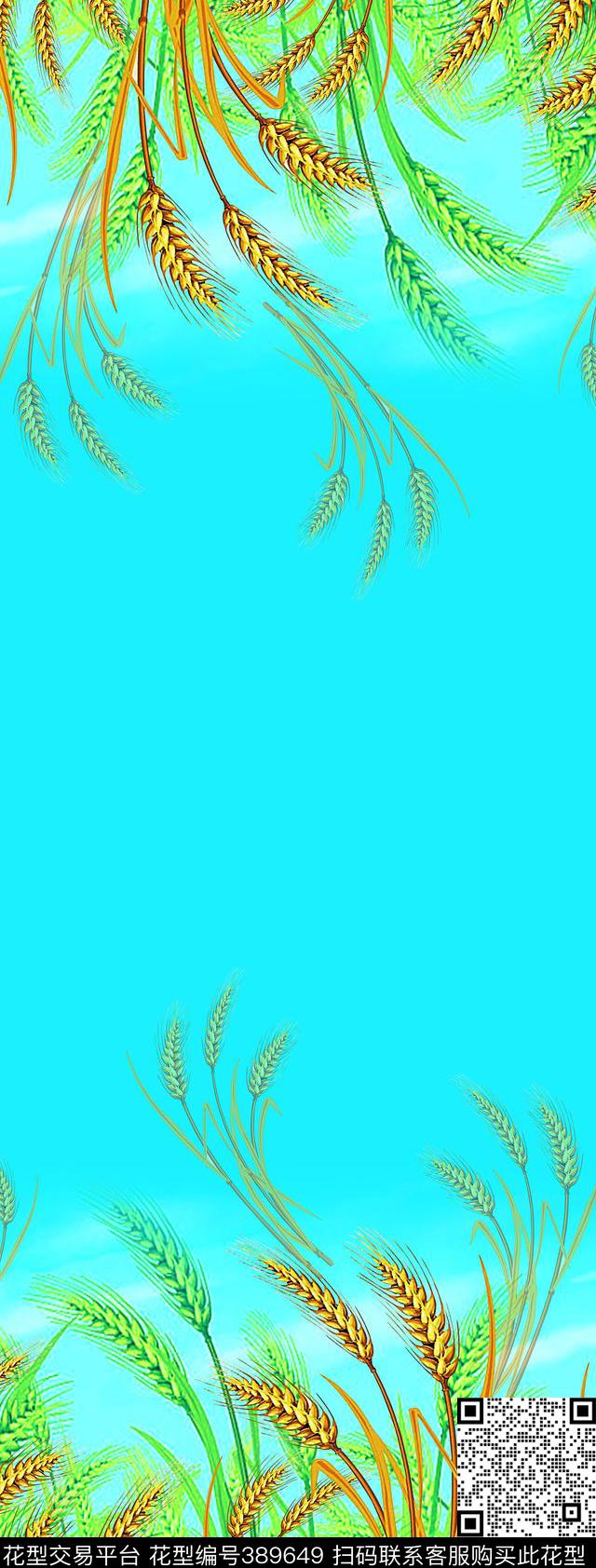 定位花过度麦传统印花华亿平台下载（图片编号: 389649） - 瓦栏（Walan）
