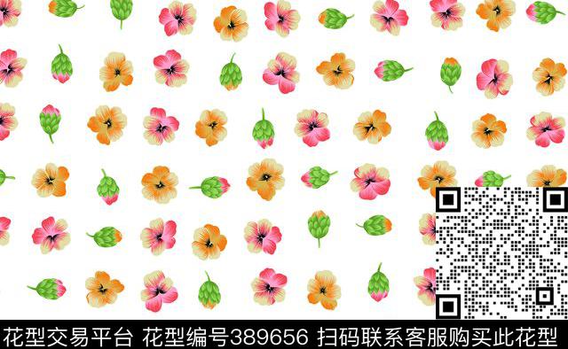 田园花卉68.5*42.3cm\300dpi\tiff传统印花华亿平台下载（图片编号: 389656） - 瓦栏（Walan）