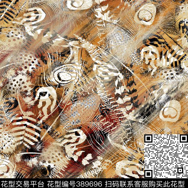 35*35cm\300dpi\tiff孔雀羽毛流行时尚传统印花华亿平台下载（图片编号: 389696） - 瓦栏（Walan）