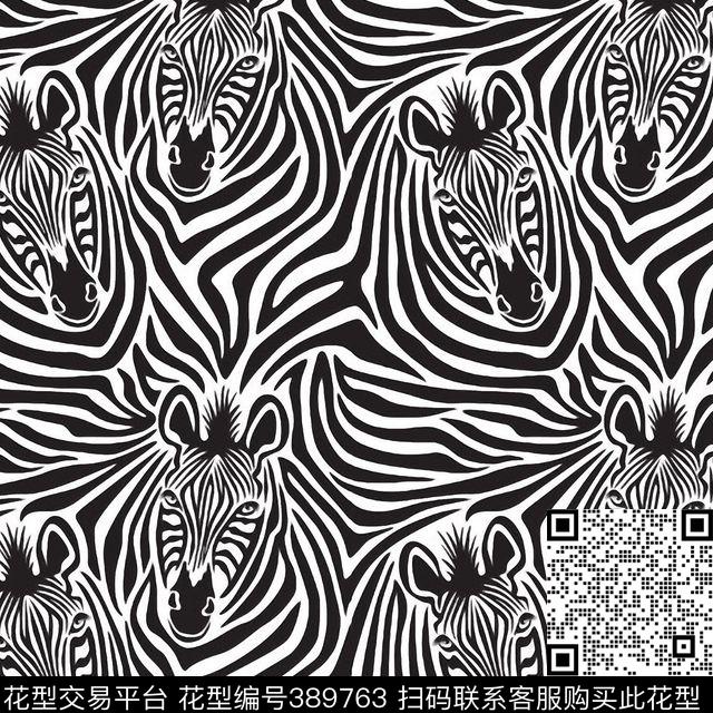 斑马纹动物纹传统印花华亿平台下载（图片编号: 389763） - 瓦栏（Walan）