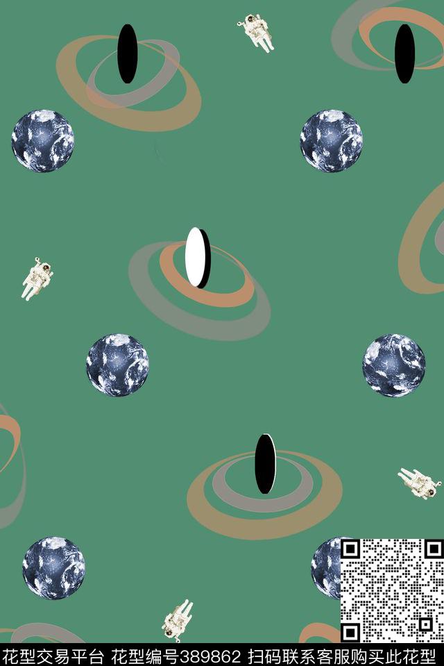 地球几何波点数码印花华亿平台下载（图片编号: 389862） - 瓦栏（Walan）