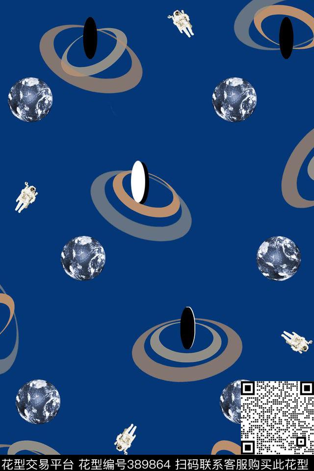 地球几何波点数码印花华亿平台下载（图片编号: 389864） - 瓦栏（Walan）