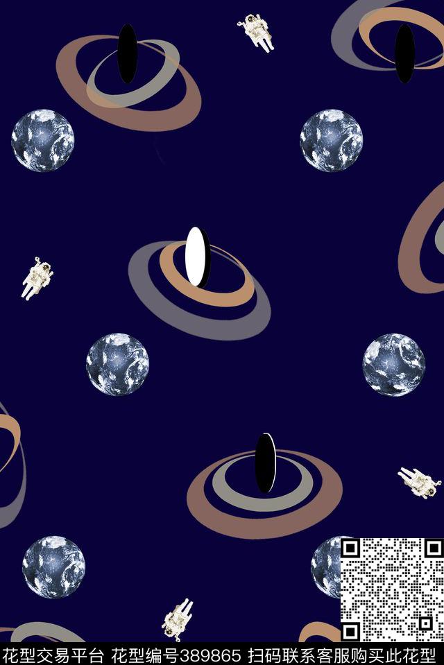 地球几何波点数码印花华亿平台下载（图片编号: 389865） - 瓦栏（Walan）