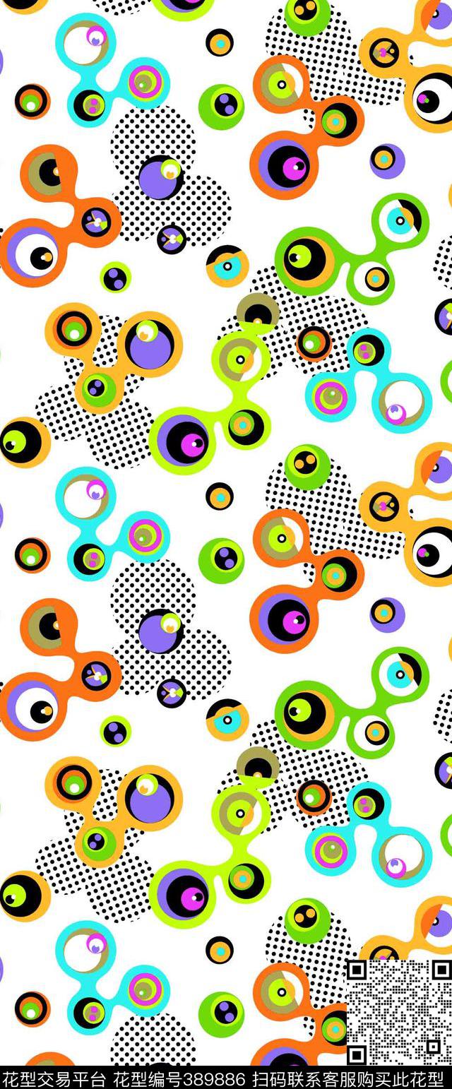 几何抽象流行时尚传统印花华亿平台下载（图片编号: 389886） - 瓦栏（Walan）