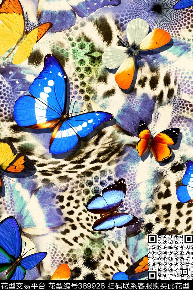 大牌数码抽象蝴蝶蝴蝶流行时尚花等数码印花华亿平台下载（图片编号: 389928） - 瓦栏（Walan）