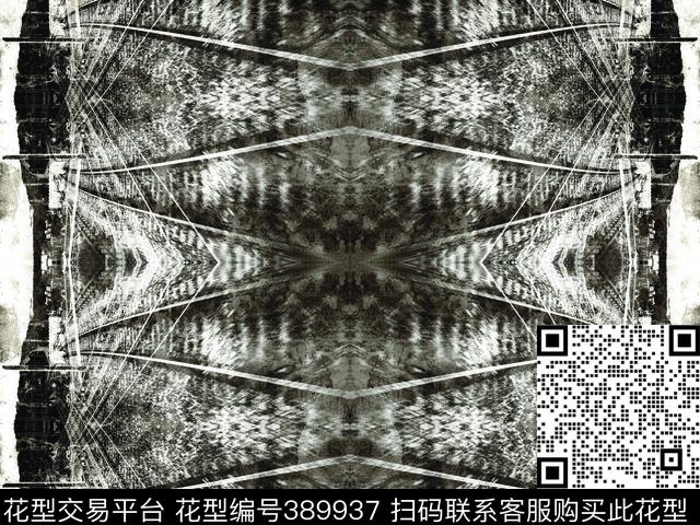 建筑铁轨抽象数码印花华亿平台下载（图片编号: 389937） - 瓦栏（Walan）