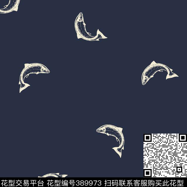 卡通鱼传统印花华亿平台下载（图片编号: 389973） - 瓦栏（Walan）